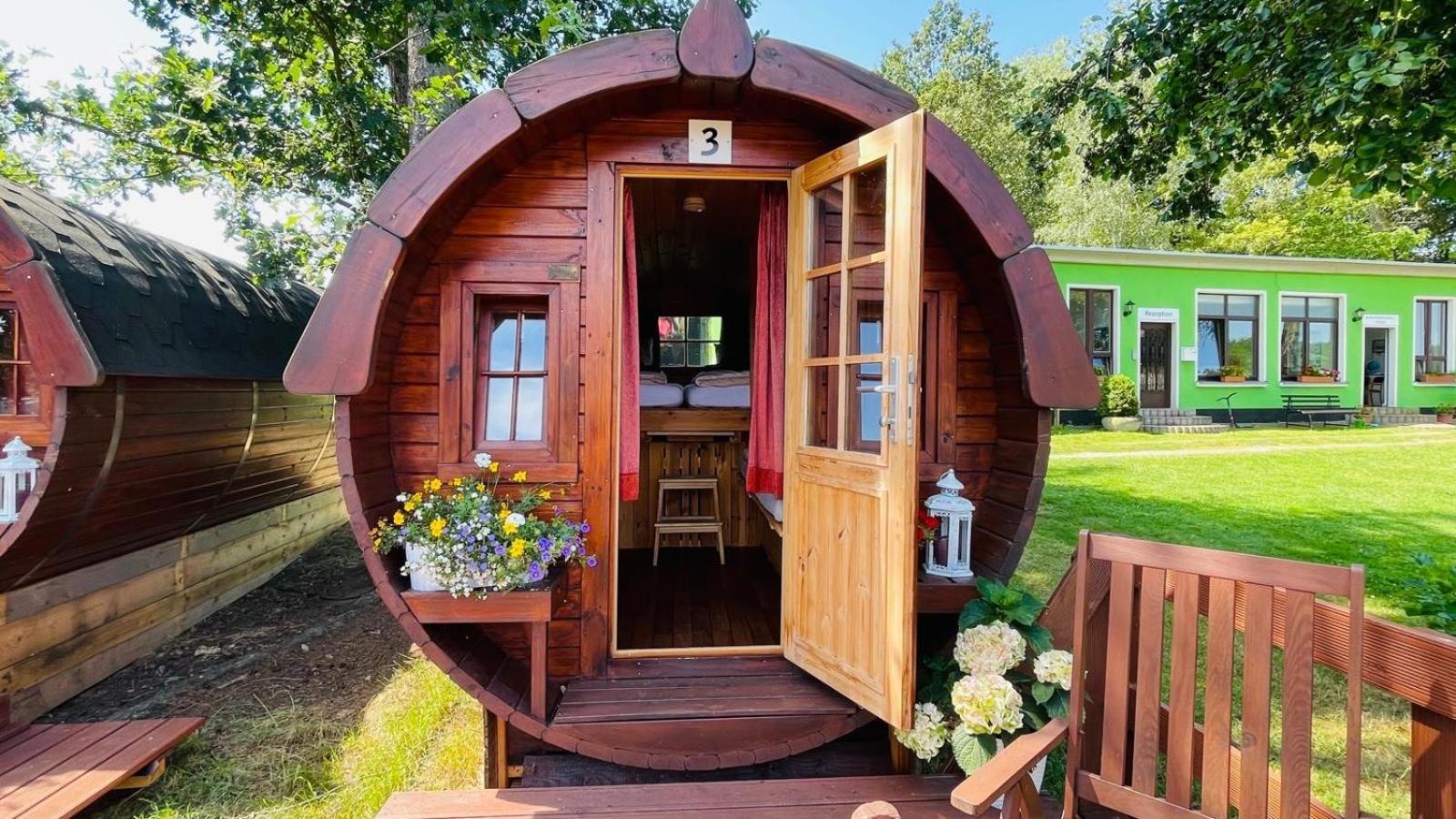 Campingfass Mit Panoramaterrasse Langenbernsdorf Zewnętrze zdjęcie